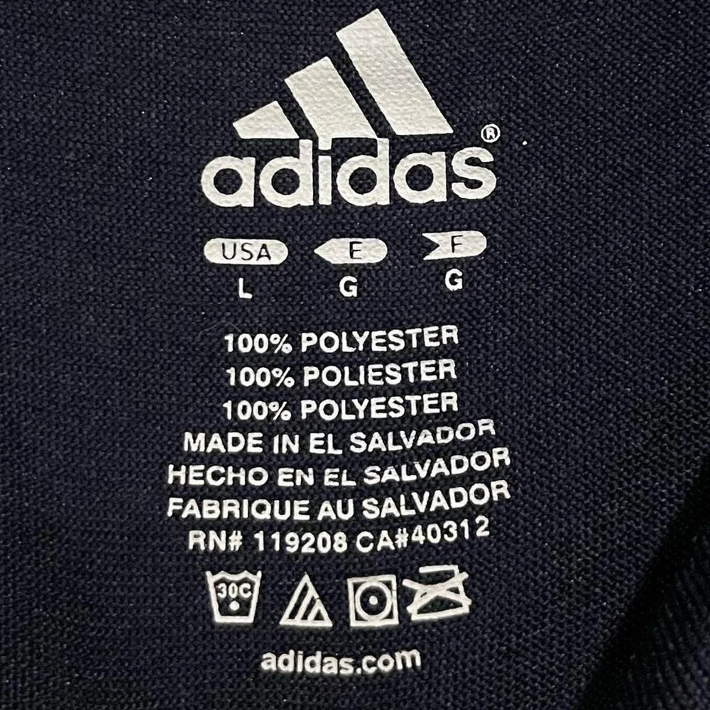 Adidas Atlanta Hawks NBA Basketball Climalite Shirt Navy Blue Mens Large